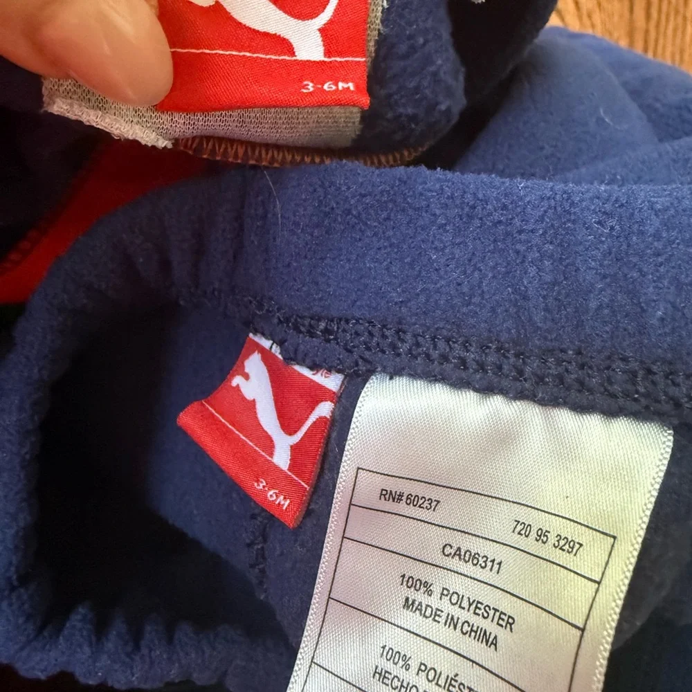 Puma Vibrant Orange & Blue Baby Jogger Set - Size 3 -6 months - Picture 3 of 3